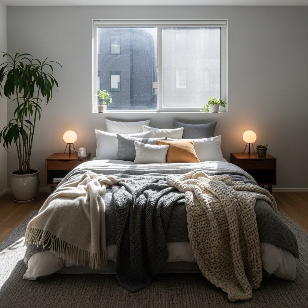 Cozy Winter Urban Bedroom Ideas