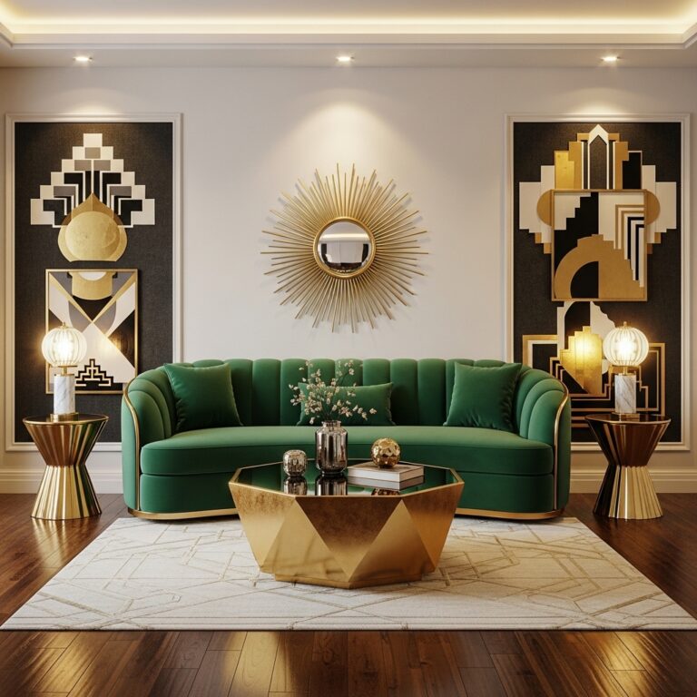 Art Deco Themed Living Room Ideas