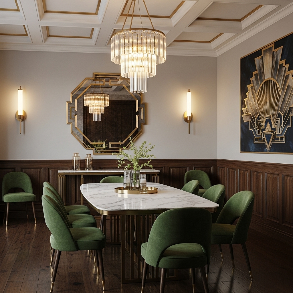 wall lights art deco dining room ideas