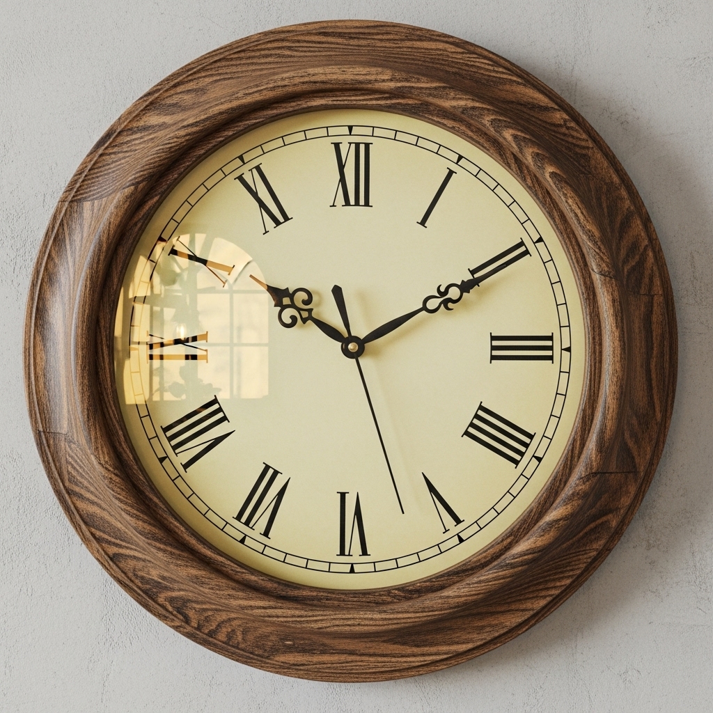 retro wall clock 1970s bedroom