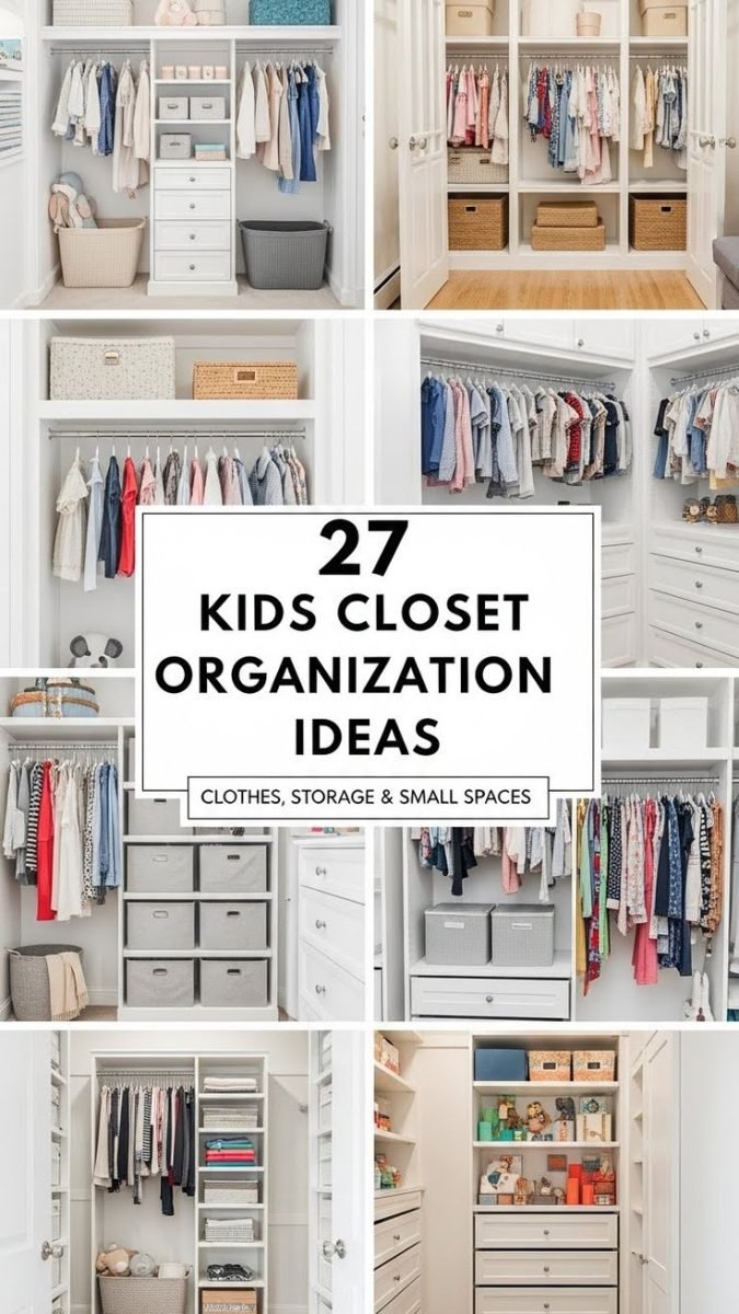 27 Kids Closet Organization Ideas for Small Spaces