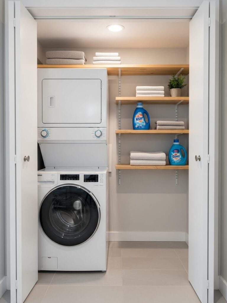Small apartment laundry closet ideas