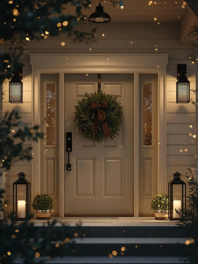 Christmas front door decorating ideas for homes
