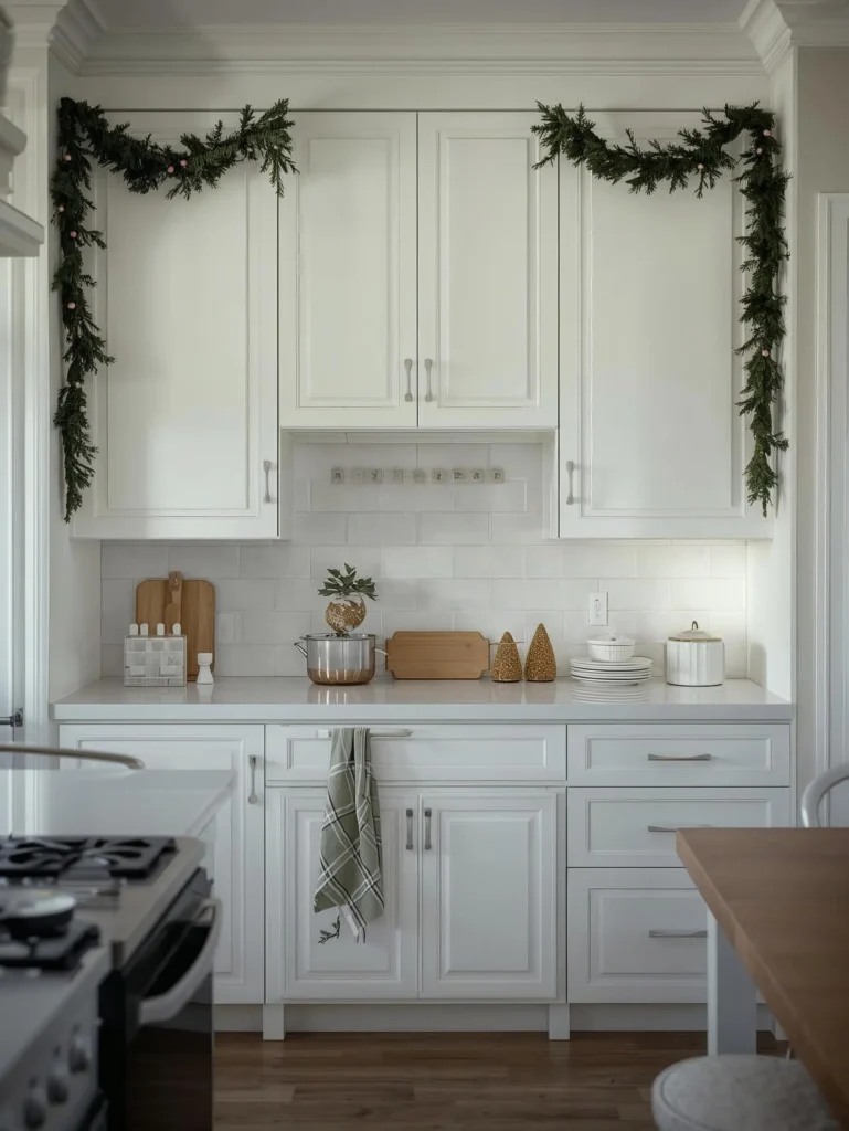 Christmas kitchen decorating ideas with simple holiday accents