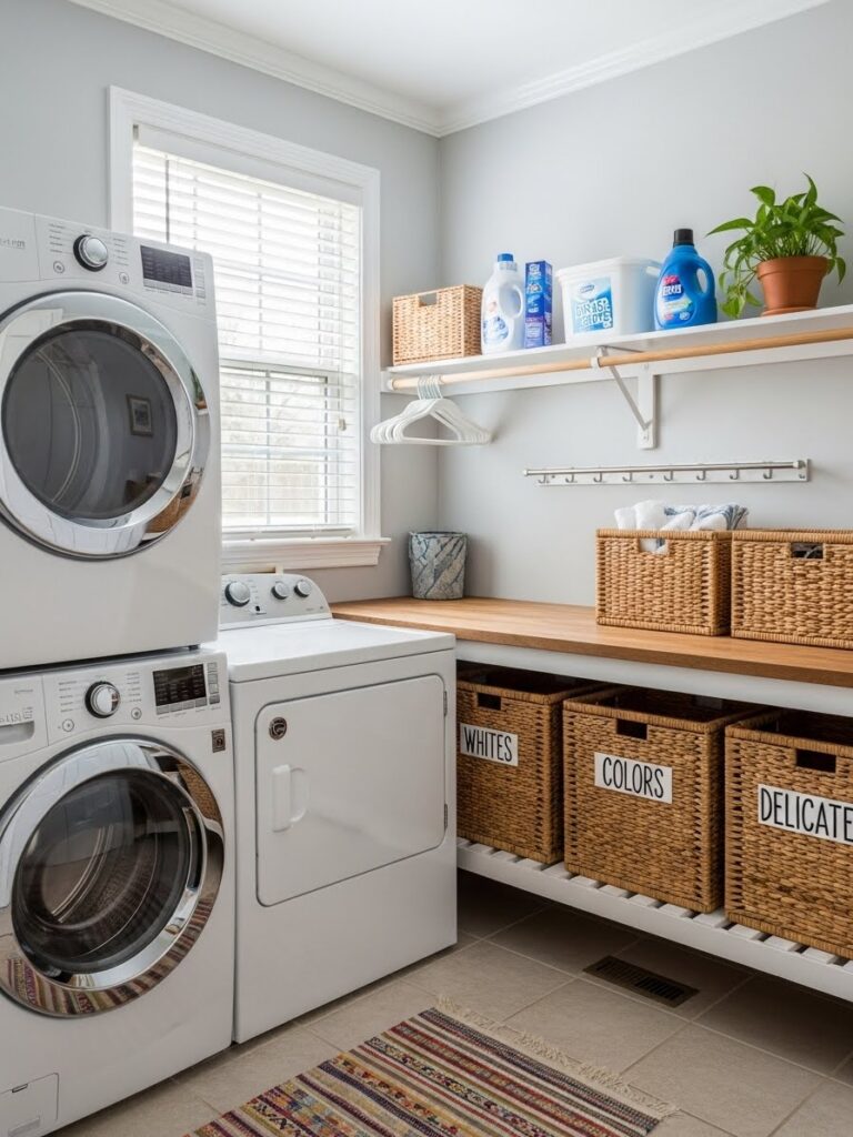 Laundry room organization ideas for families