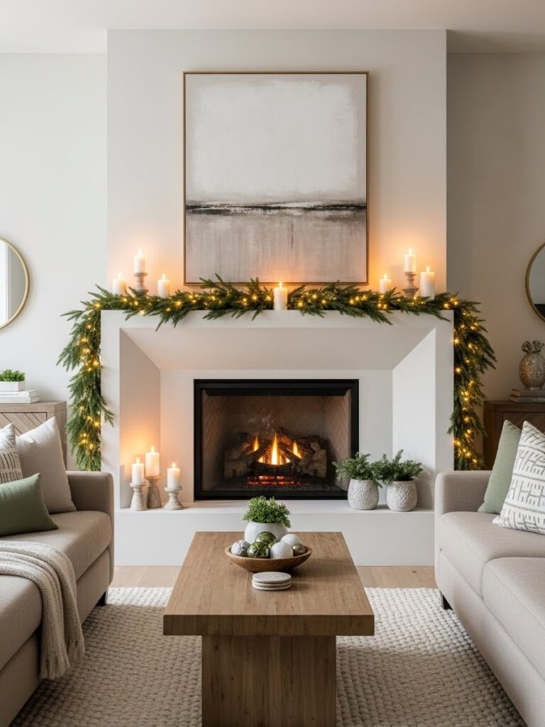 Christmas Decorating Ideas for a Fireplace Mantel