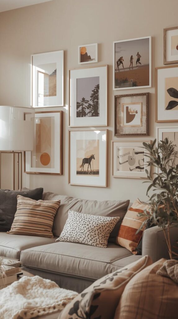 DIY gallery wall aesthetic decor