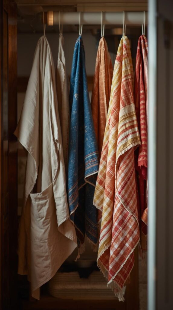 Apron and towels for home baking