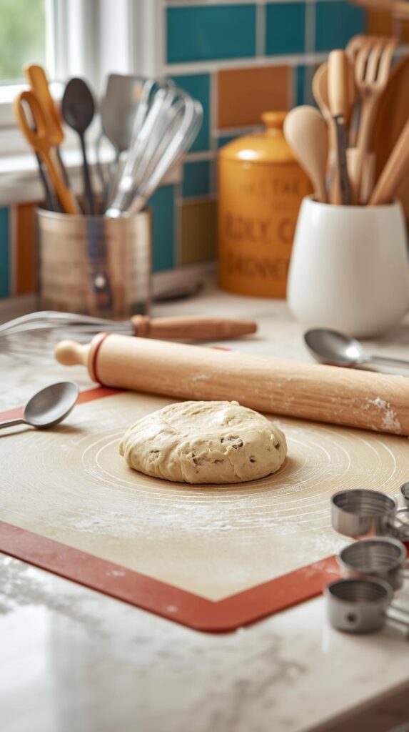 Pastry mat for rolling dough