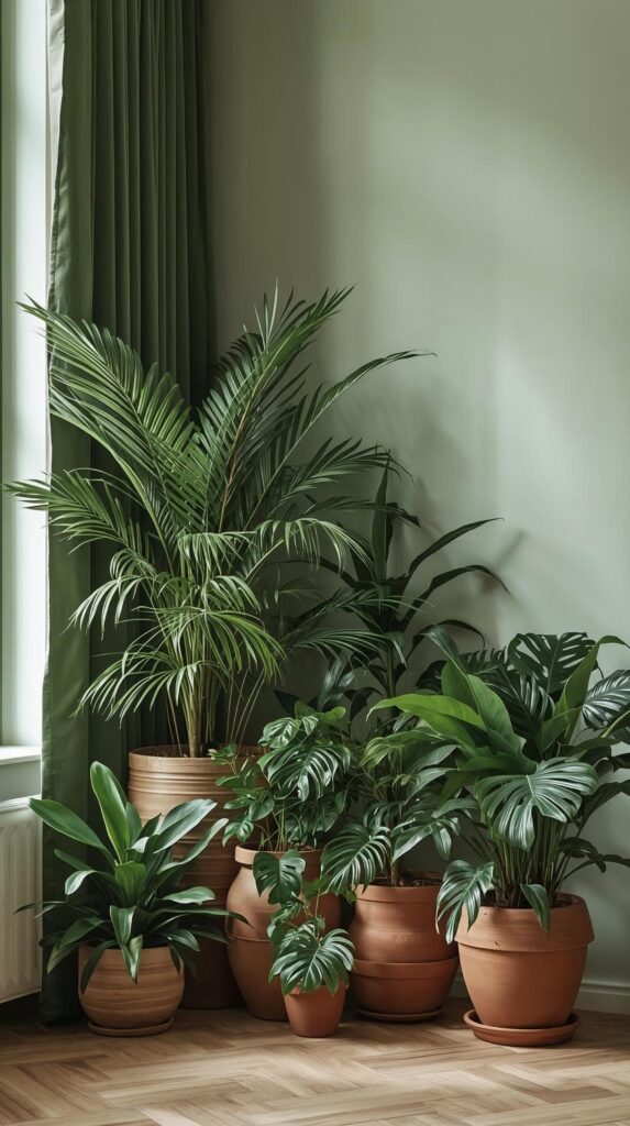 Indoor corner home garden idea for small homes