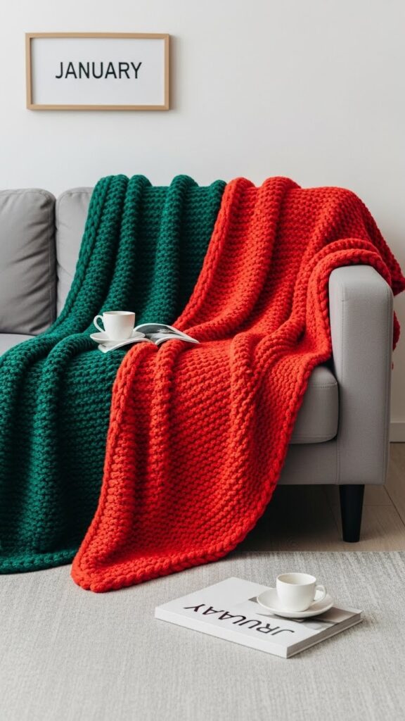 Cozy throw blanket ideas for January winter decor
