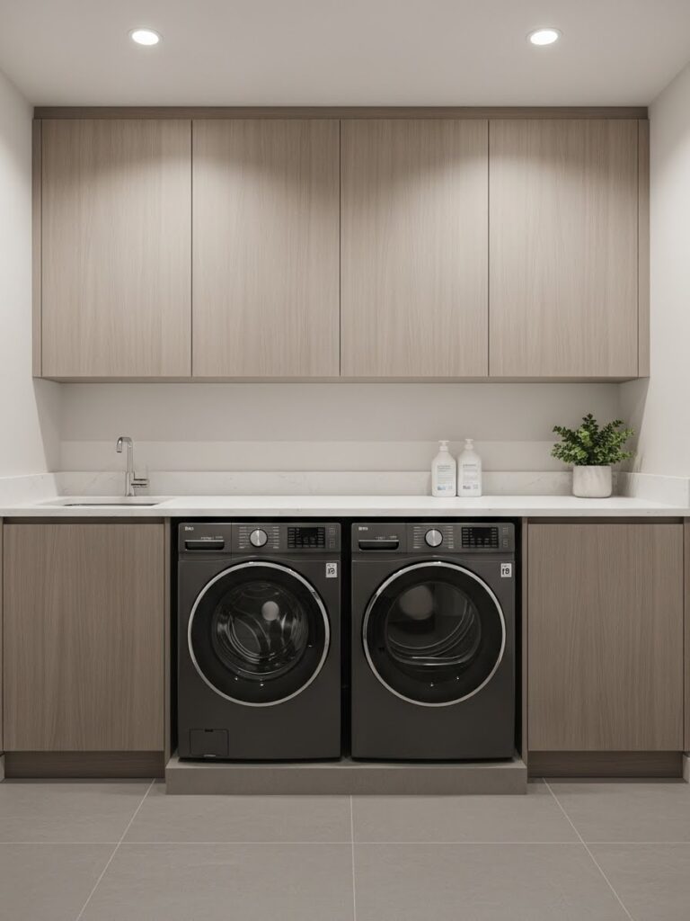 Laundry room ideas with hidden storage
