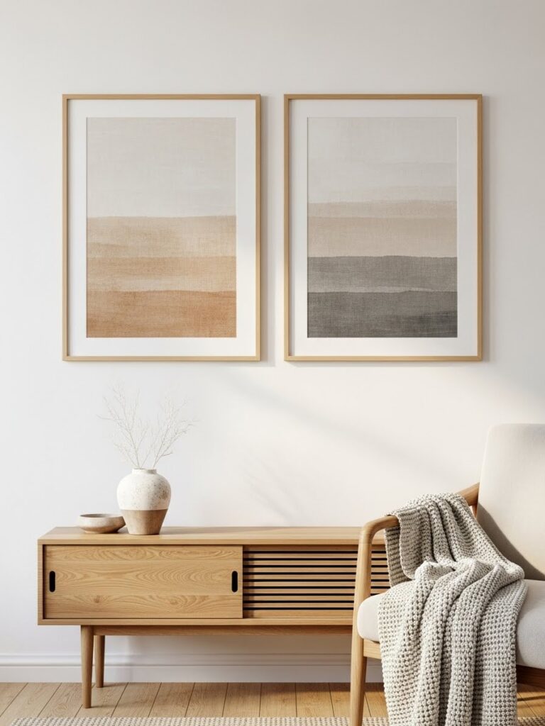 minimal winter wall decor ideas for modern homes