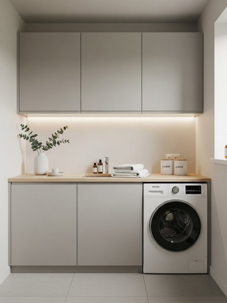 Minimalist laundry room design ideas