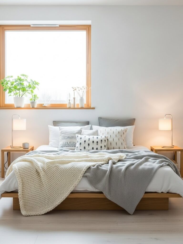 Scandinavian modern bedroom design