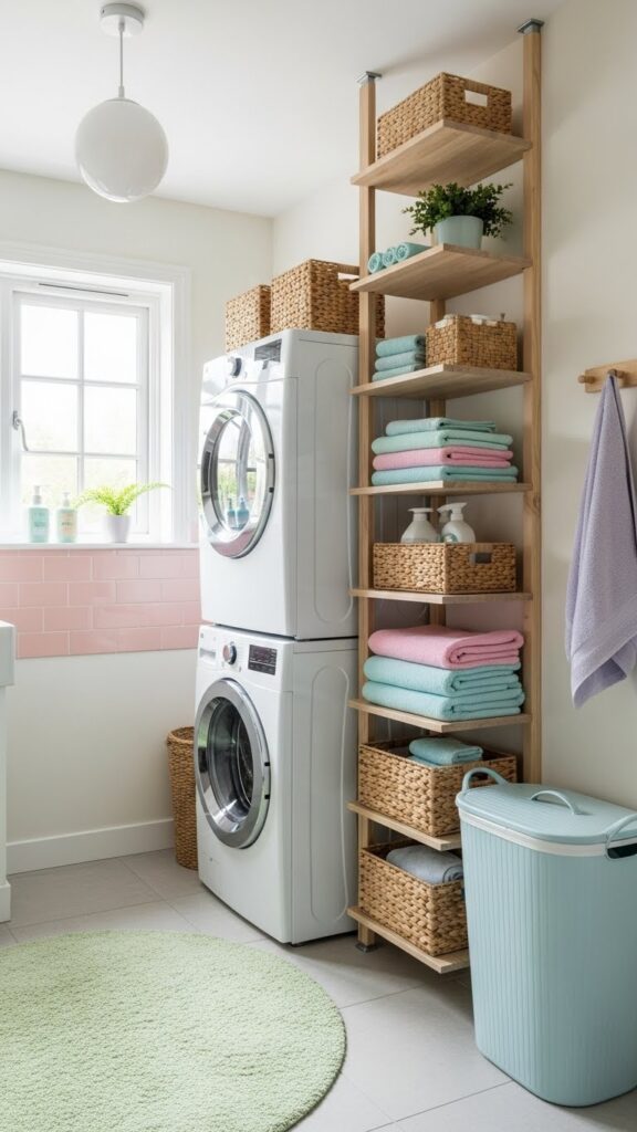 Small laundry room ideas with smart layout and storage