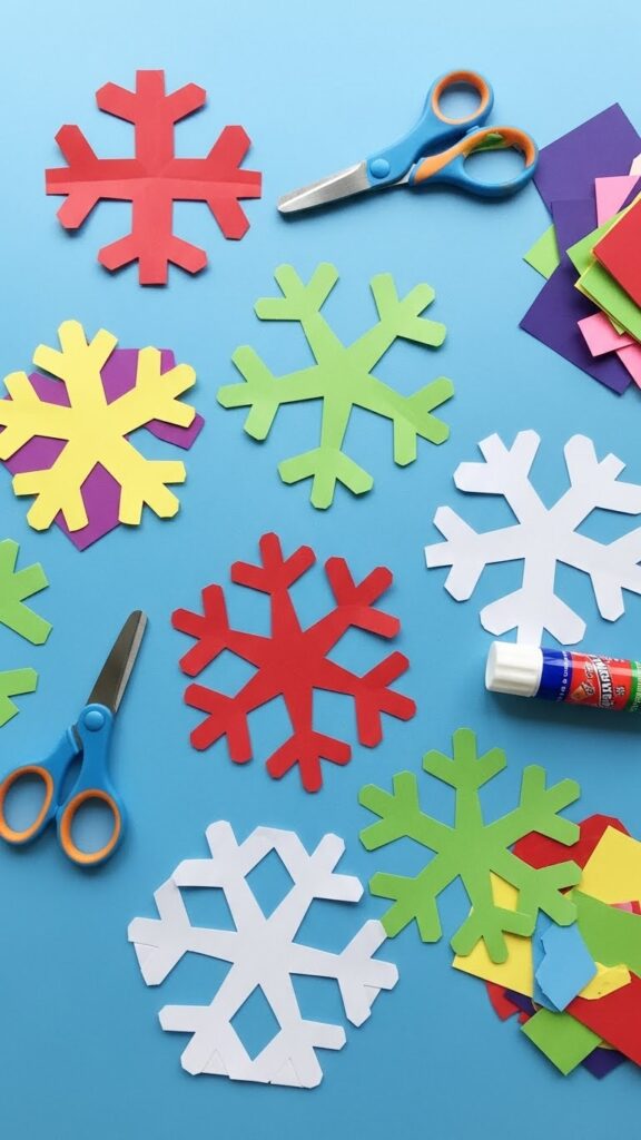 Simple snowflake design for toddlers