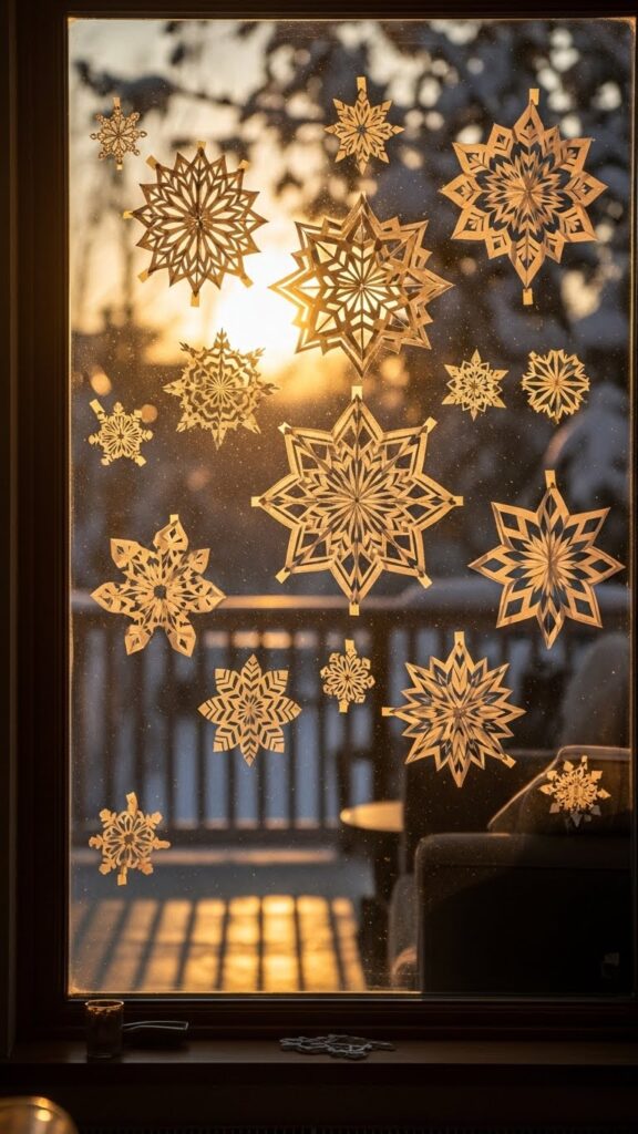 Snowflake designs for window decoration