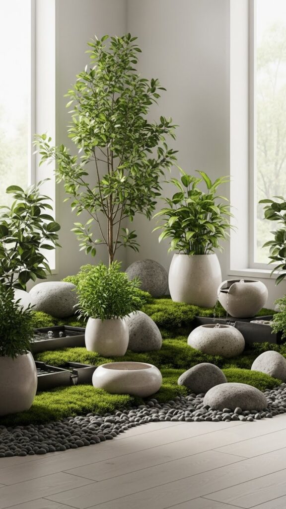 Zen style home garden idea for small apartments