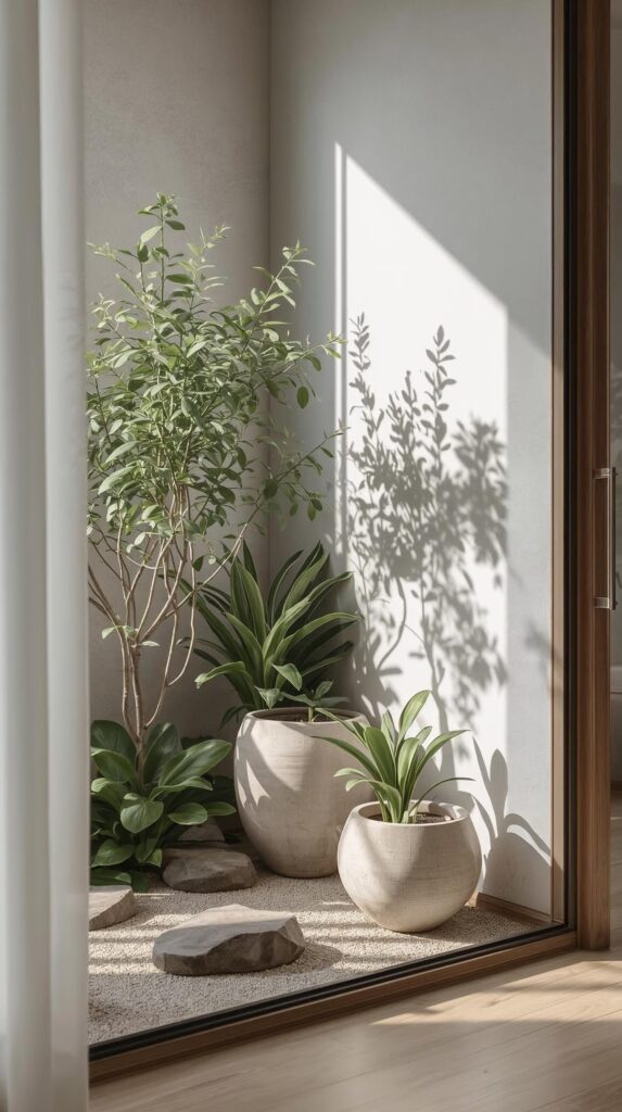 Zen style home garden idea for small apartments