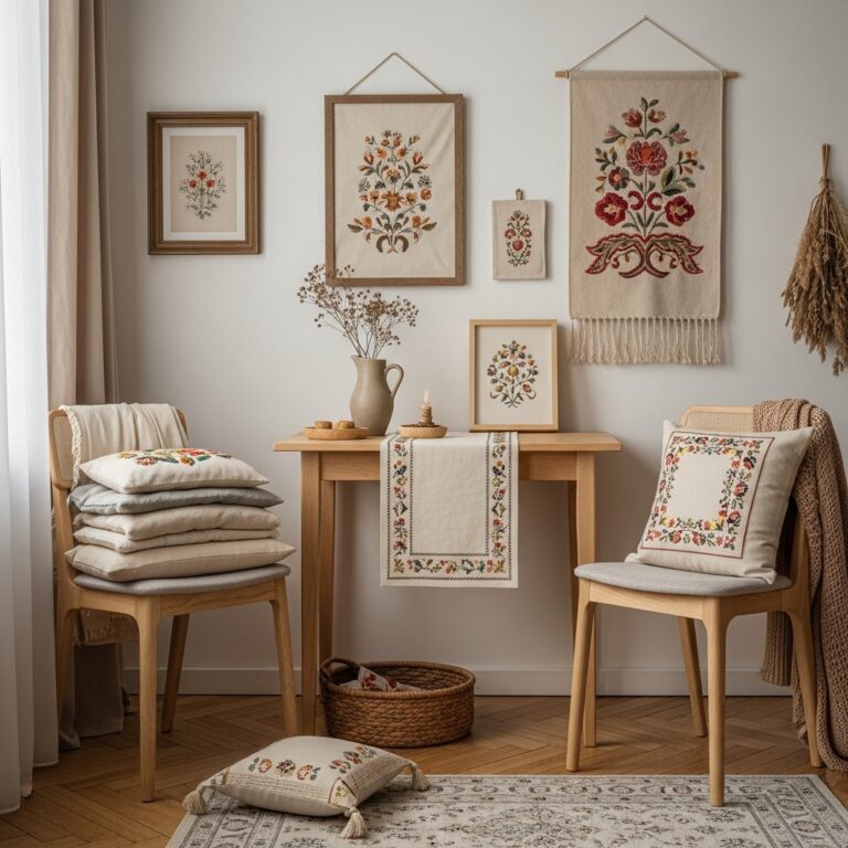 Embroidery Home Decor Ideas