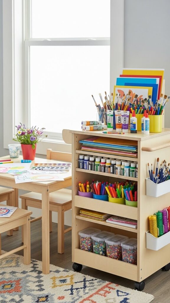 Kids Craft & Art Supplies Storage Ideas