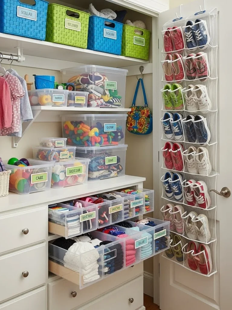 11 Dollar-Store Kids Closet Organization Ideas