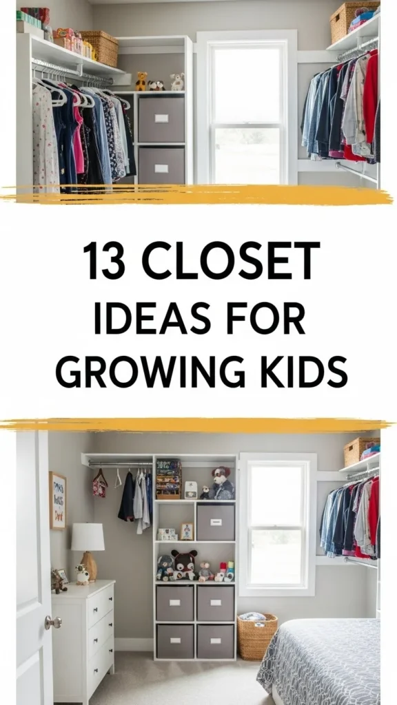 13 Closet Organization Ideas for Growing Kids