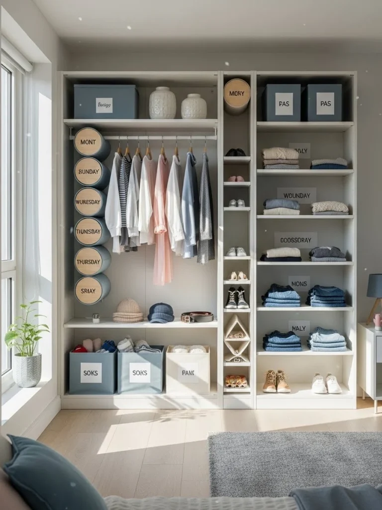 Kids Wardrobe Organization Ideas