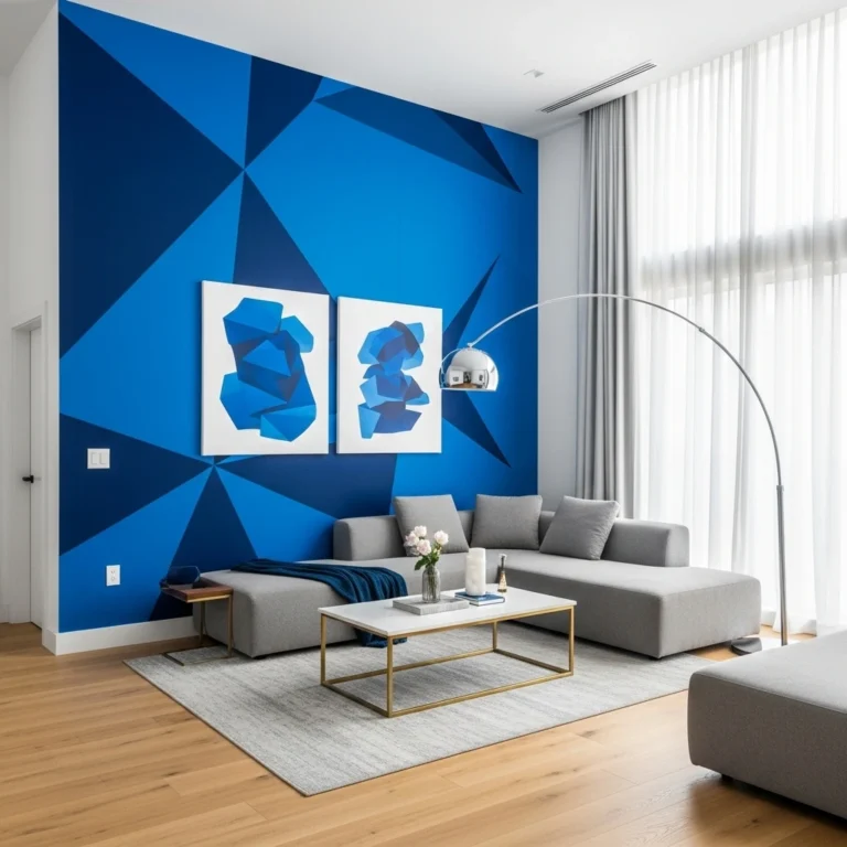 Modern Blue Wallpaper Room Ideas