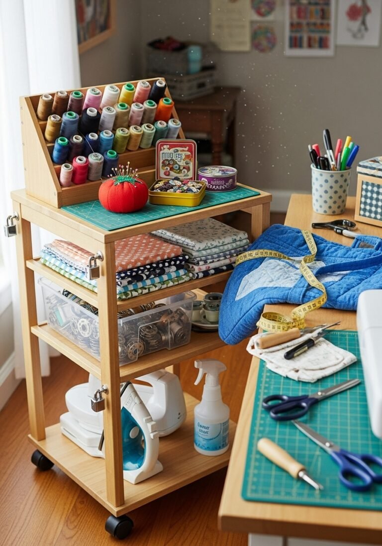 Sewing Room Storage Racks 45 Sewing Room Storage Solutions for Organized Spaces