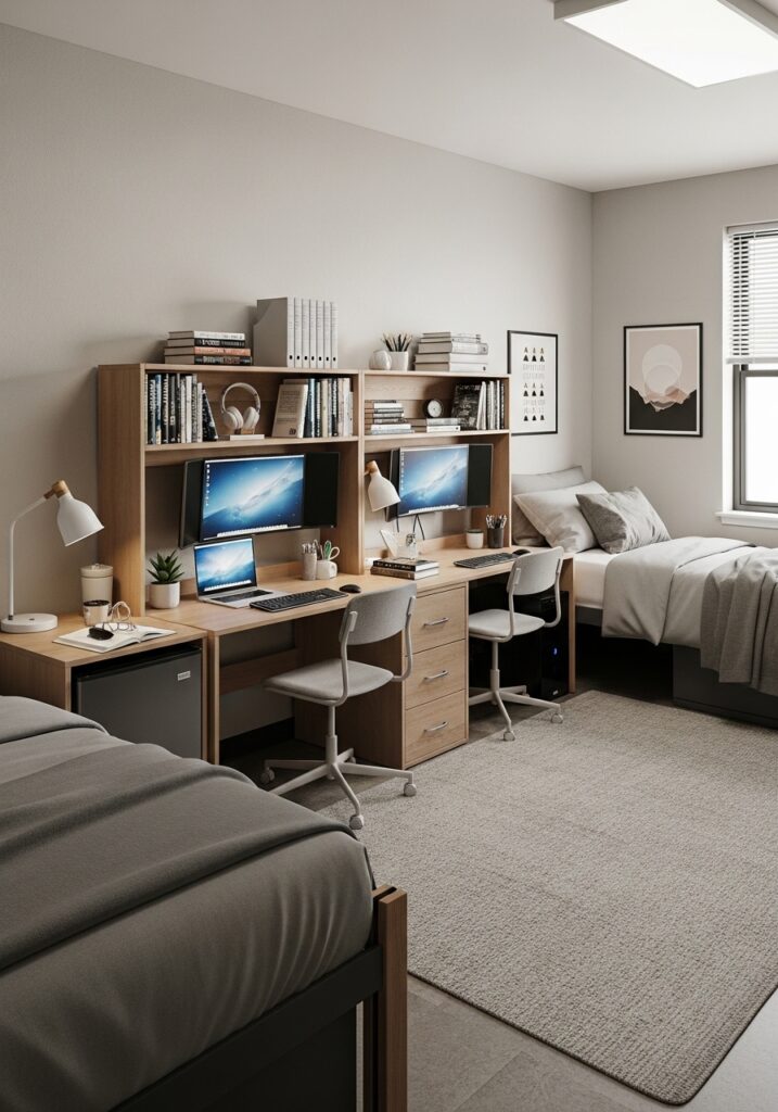 Dorm room decor ideas designed for college guys