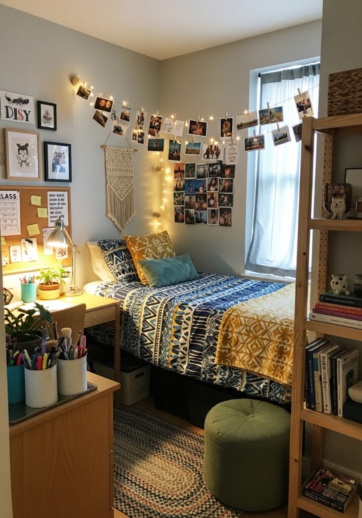 Affordable dorm room decor styled on a budget