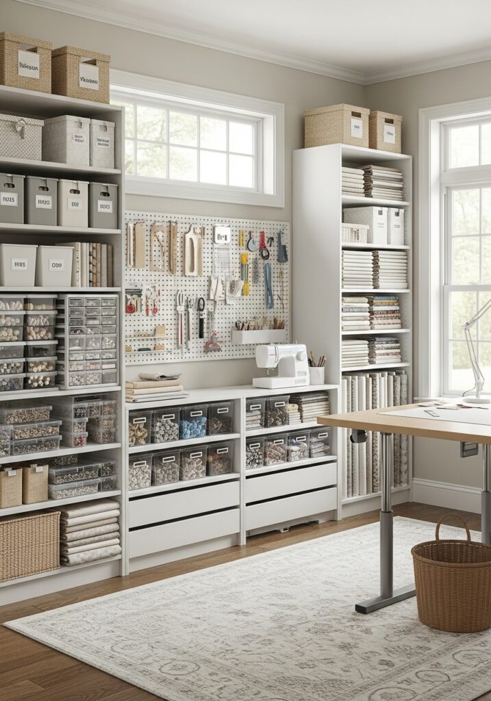 Zoned sewing room layout improving workflow efficiency