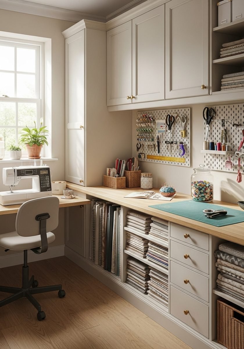 Sewing Room Storage Racks 45 Sewing Room Storage Solutions for Organized Spaces