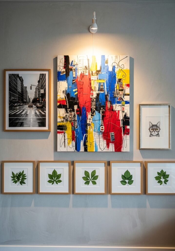 Artwork reflecting personality in apartment decor