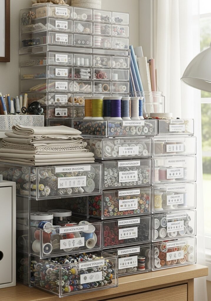  Sewing supply inventory organization system