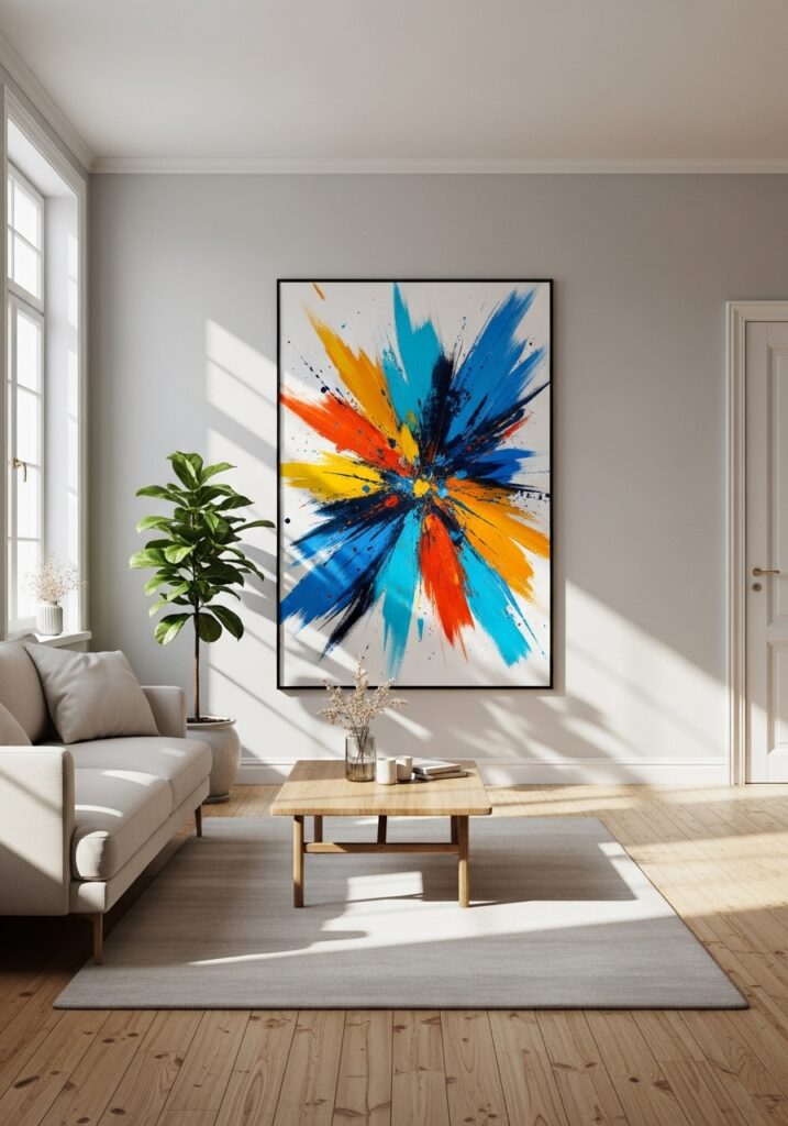 Minimal yet impactful decor in apartment