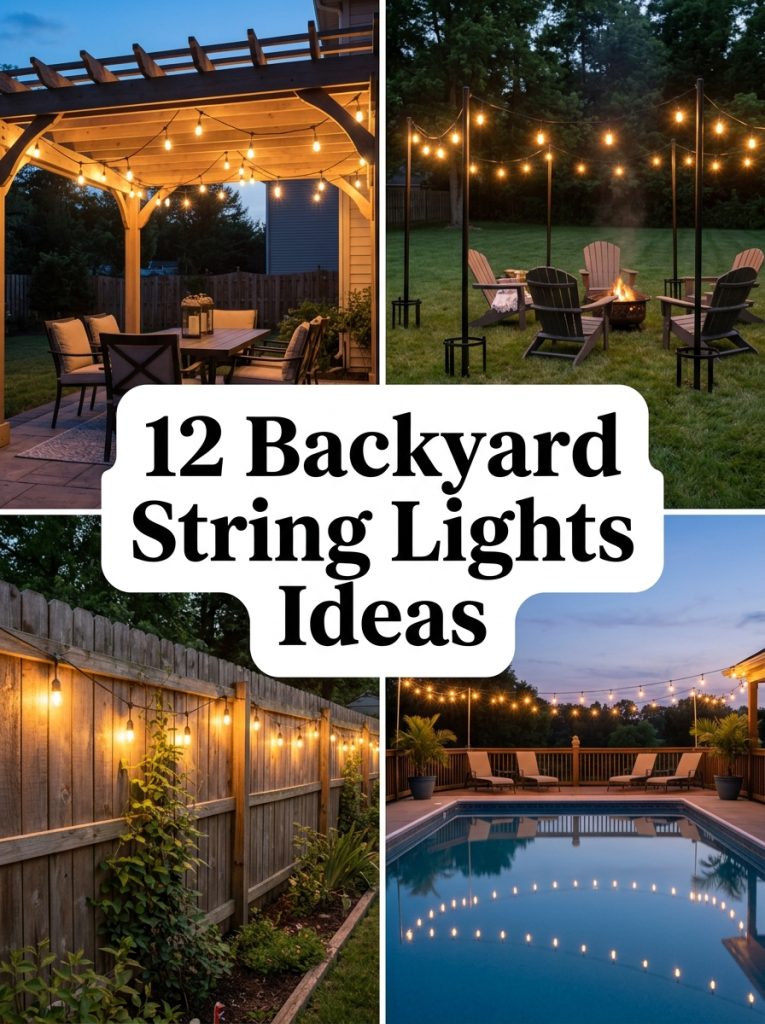 12 Backyard String Lights Ideas