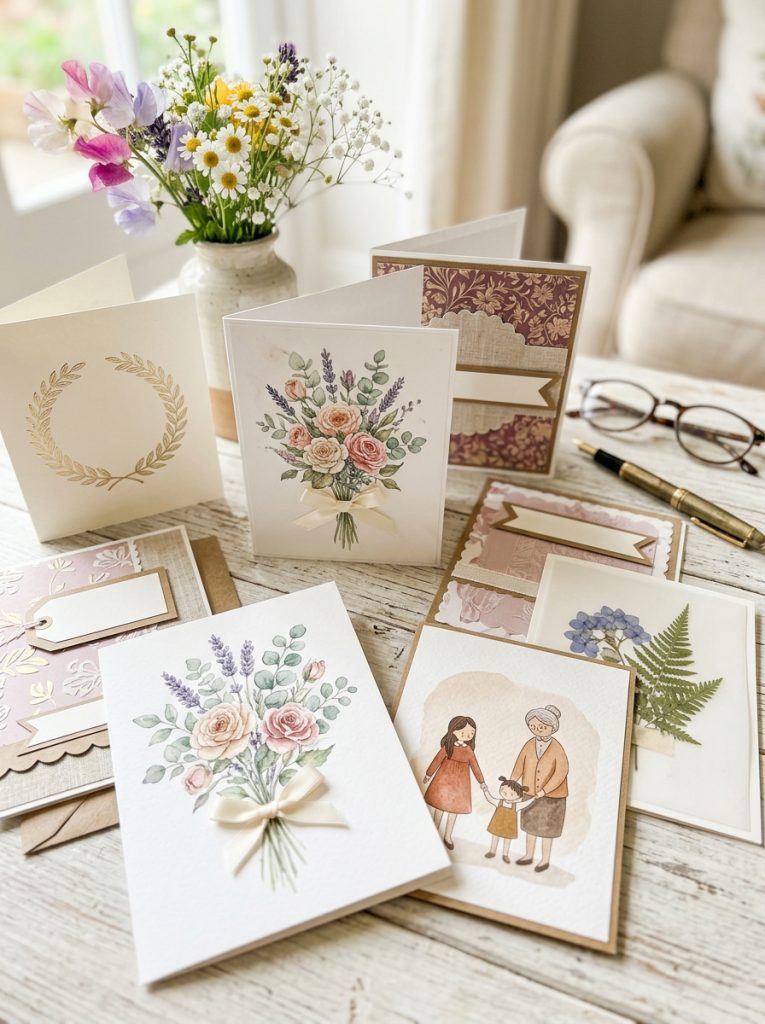 Beautiful grandma birthday cards with vintage florals family appreciation botanical designs and elegant classic heartfelt messages