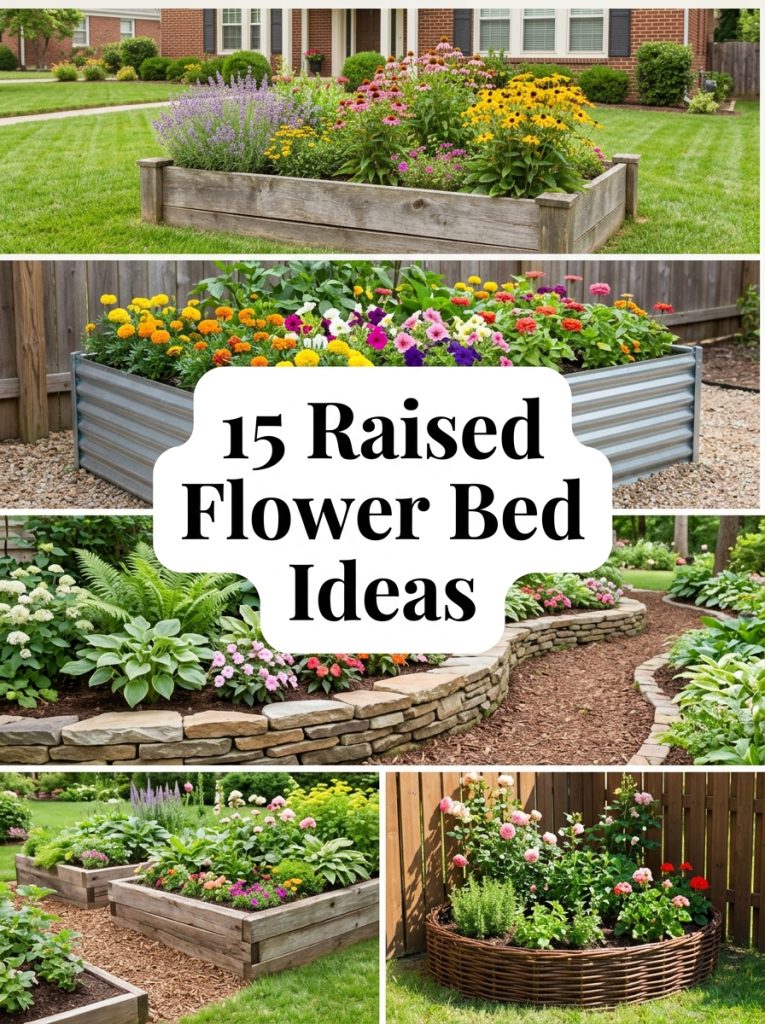 15 Raised Flower Bed Ideas