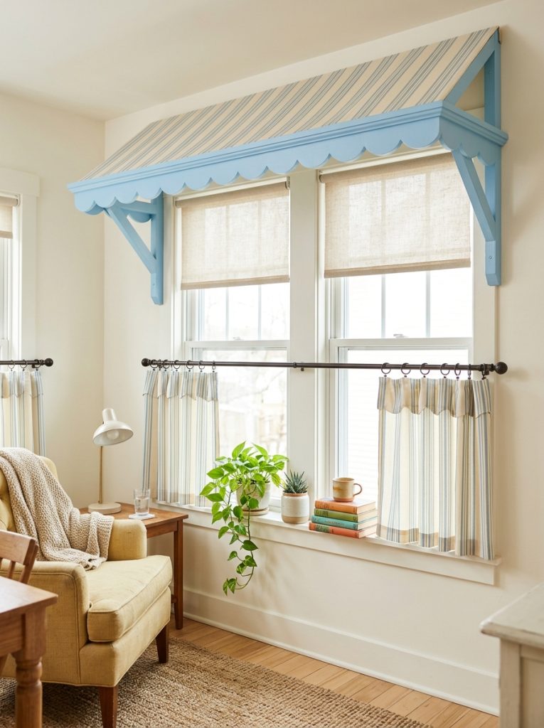  Creative interior window awning DIY with roman blinds awning proportions cafe curtains awning headings and decorative indoor elements