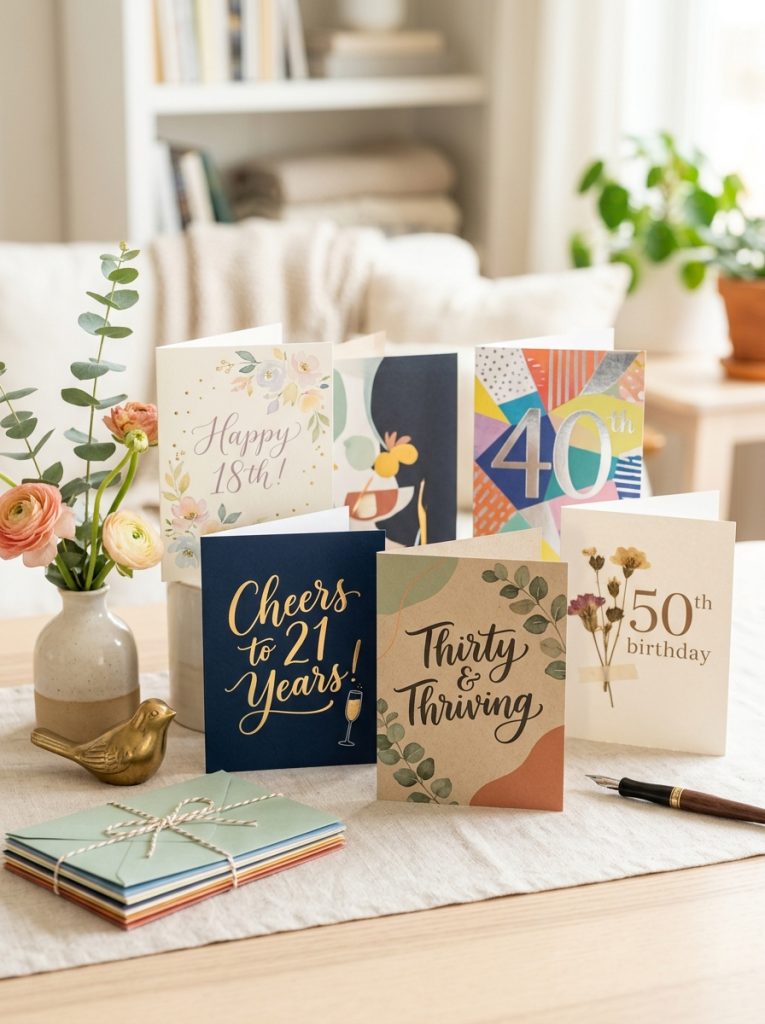 Beautiful milestone birthday cards for 18th 21st 30th ages with milestone-appropriate beautiful designs as special celebration cards