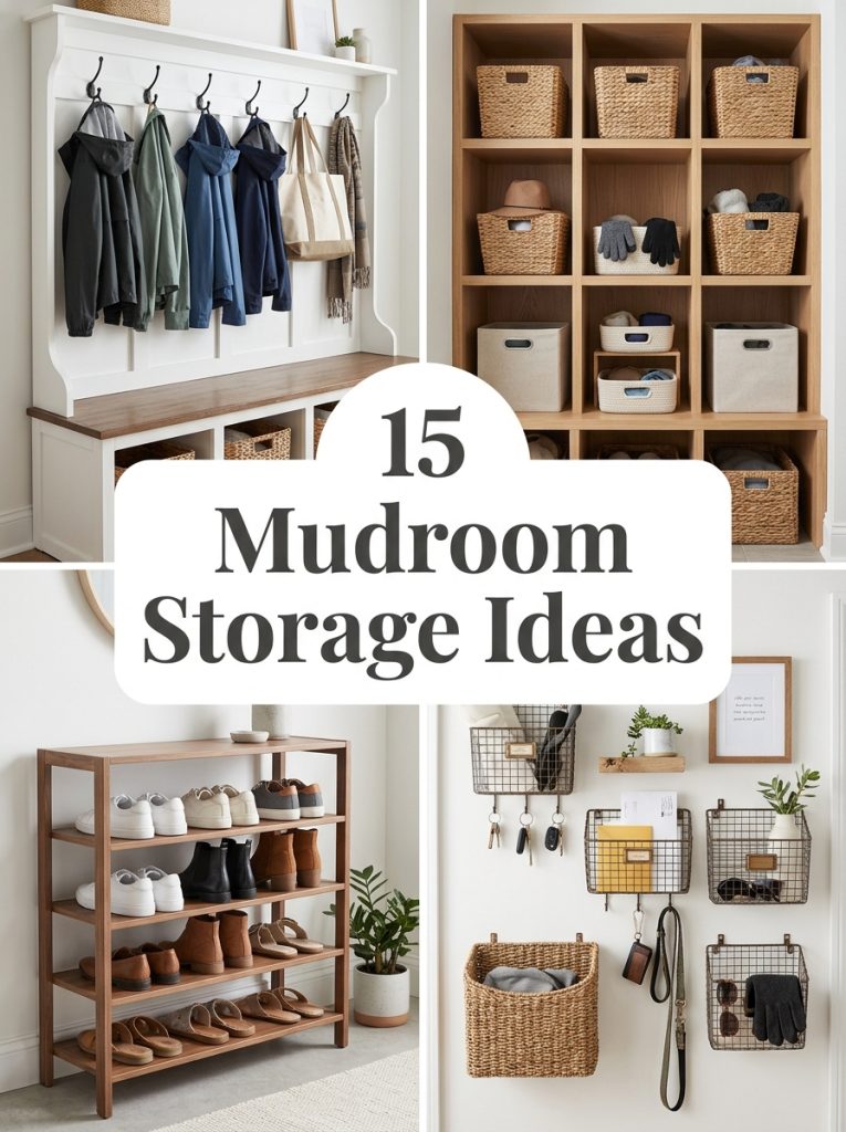 15 Mudroom Storage Ideas