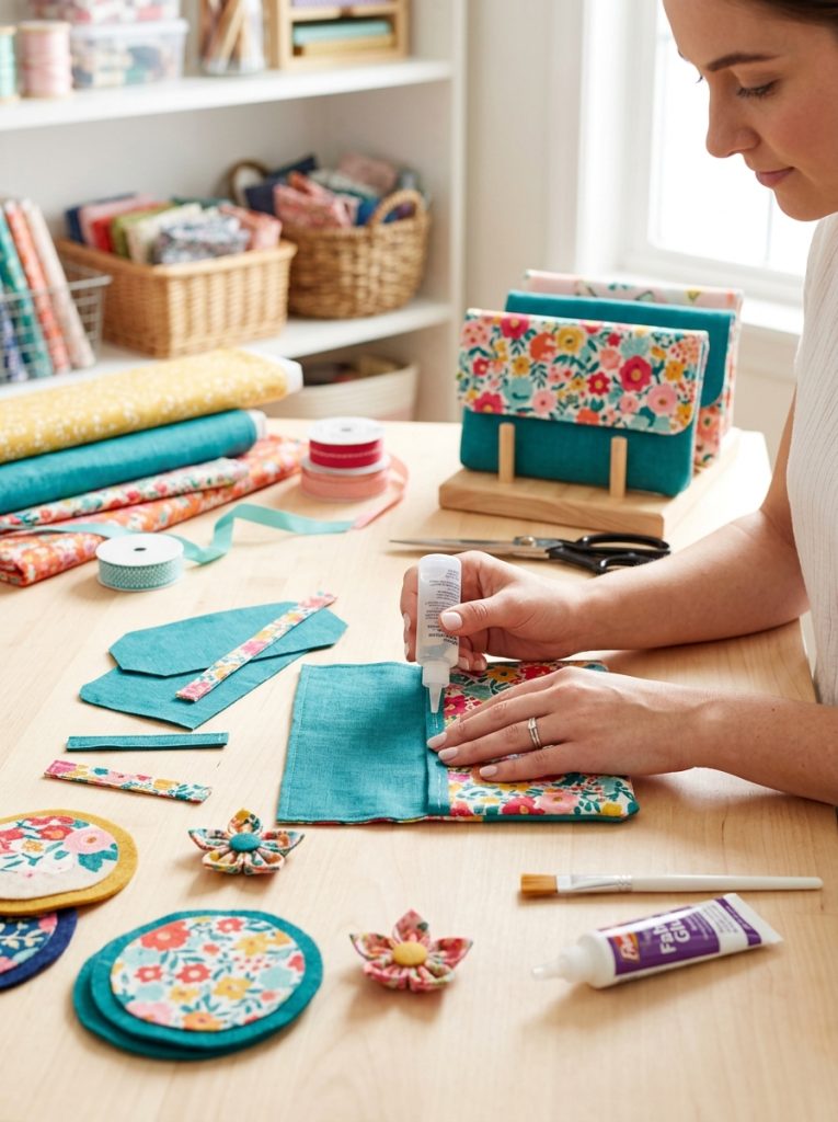 Beautiful upcycled fabric crafts with old garments transformed into tote bags cushion covers and patchwork wall hanging
