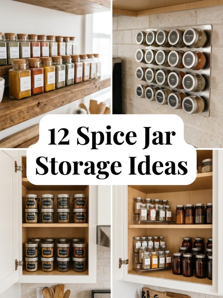 12 Spice Jar Storage Ideas