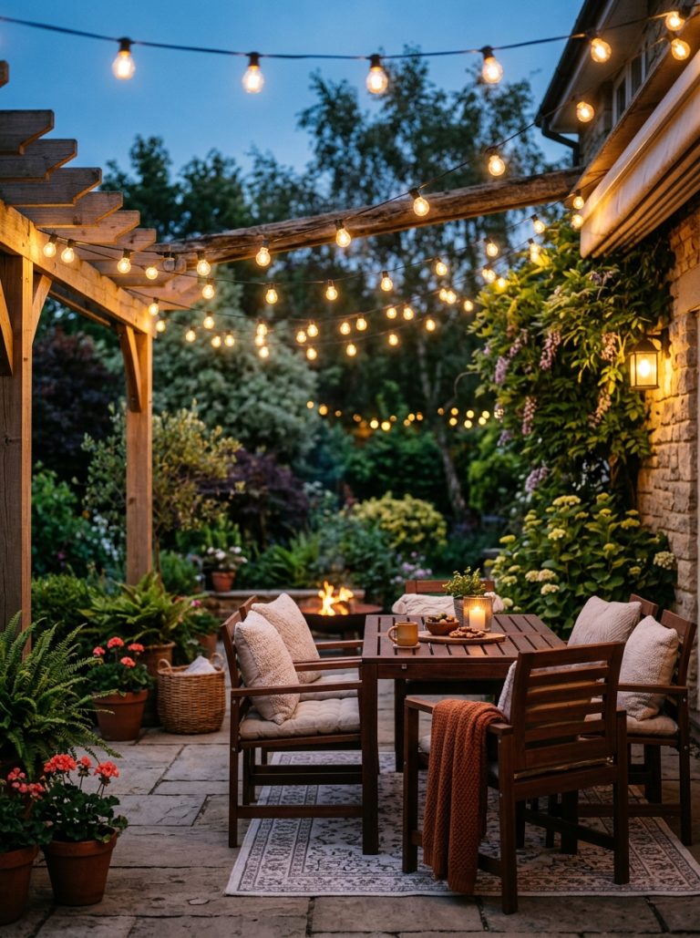 Backyard String Lights Ideas