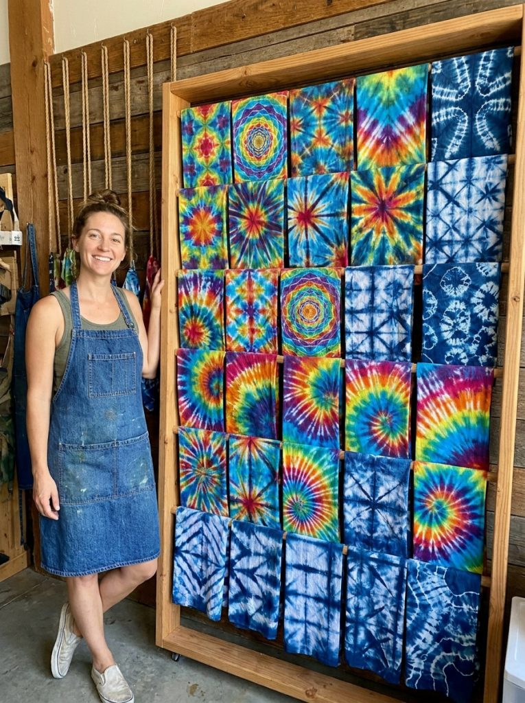 Impressive advanced tie dye patterns with perfect kaleidoscope star complex spirals and sophisticated shibori-inspired technical results