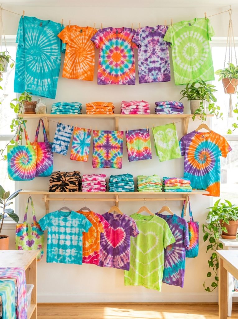 Complete easy DIY tie dye patterns collection with spiral star kaleidoscope bleach shibori ice flower heart and unique designs