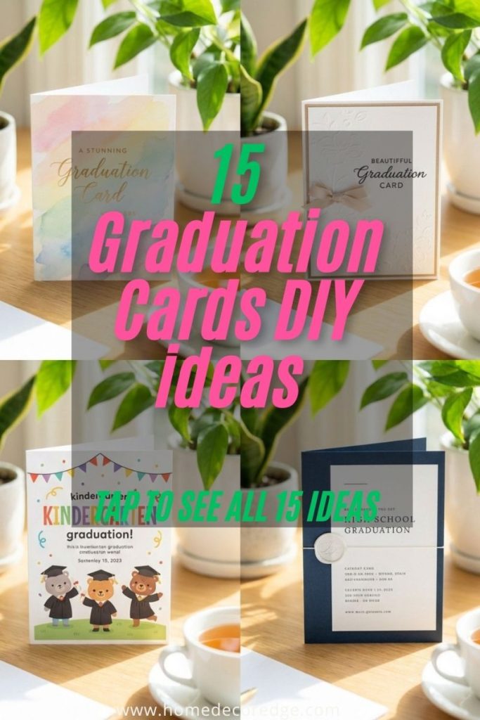 Four graduation cards including watercolor gold lettering beautifully stamped kindergarten illustrated and elegant high school sophisticated designs